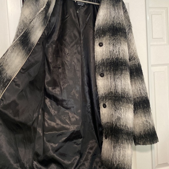 Volcom Stone striped long wool blend jacket Medium/Large - Picture 8 of 12